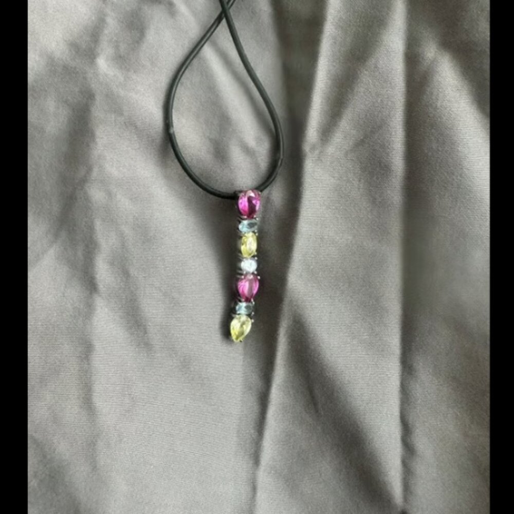 Tourmaline Silver Pendant